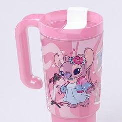 Copo Tumbler Com Tampa E Alça Angel 650ML