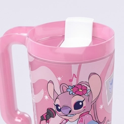 Copo Tumbler Com Tampa E Alça Angel 650ML