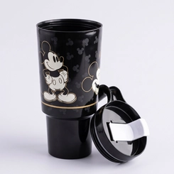 Copo Tumbler Com Tampa E Alça Mickey 650ML