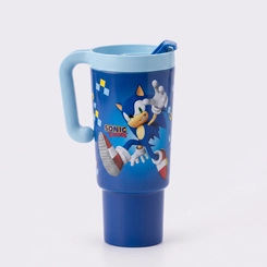 Copo Tumbler Com Tampa E Alça Sonic 650ML