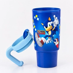Copo Tumbler Com Tampa E Alça Sonic 650ML