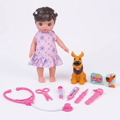 Boneca Bee Hugs Veterinária Com Acessórios