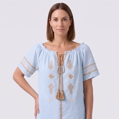 Blusa Feminina Bata Manga Curta Chic Top