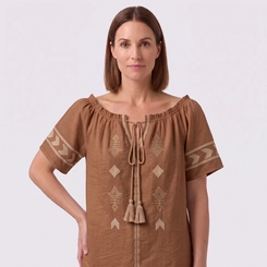 Blusa Feminina Bata Manga Curta Chic Top