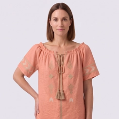 Blusa Feminina Bata Manga Curta Chic Top
