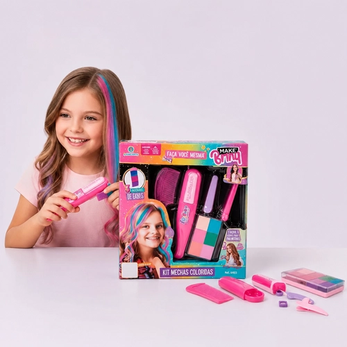 Kit Mechas Coloridas Infantil Make Brinq