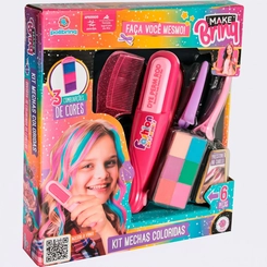 Kit Mechas Coloridas Infantil Make Brinq