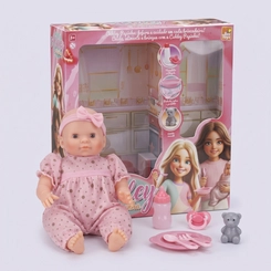 Boneca Bebê Ashley Papinha Com Acessórios