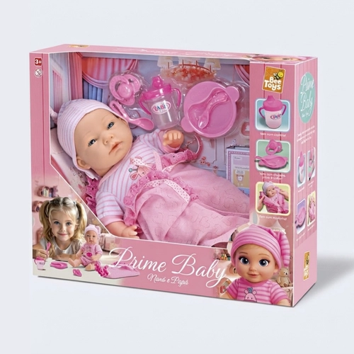 Boneca Bebê Prime Baby Naná E Papá Com Acessórios