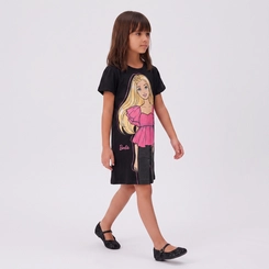 Vestido Infantil Menina Barbie Licenciado Mattel - Fakini