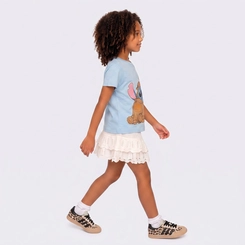 Camiseta Infantil Menina Stitch Capivara Licenciada Disney - Fakini