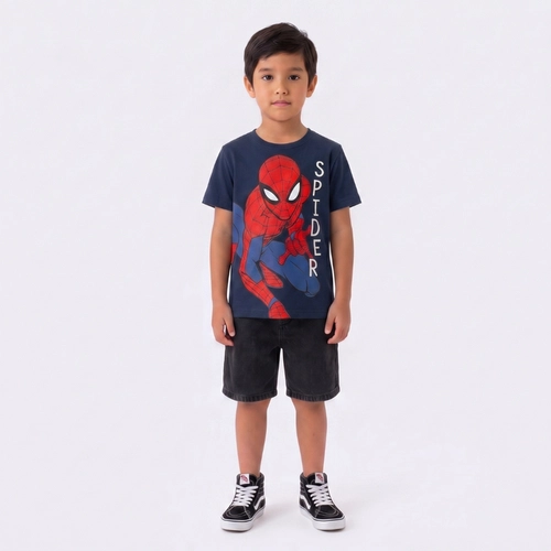 Camiseta Infantil Spider Licenciada Marvel - Fakini