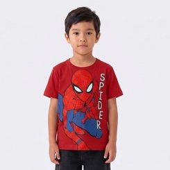 Camiseta Infantil Spider Licenciada Marvel - Fakini