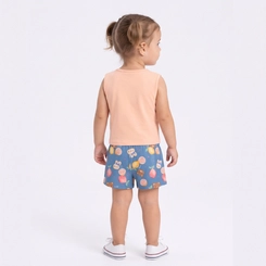 Conjunto Infantil Menina Regata E Shorts Coelhinha Brandili
