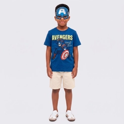 Camiseta Infantil Vingadores Avengers Licenciada Marvel - Fakini
