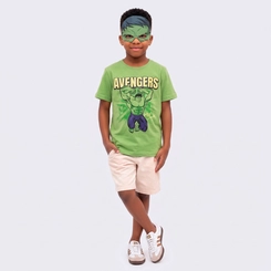 Camiseta Infantil Vingadores Avengers Licenciada Marvel - Fakini