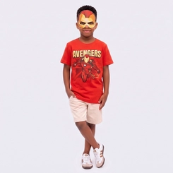 Camiseta Infantil Vingadores Avengers Licenciada Marvel - Fakini