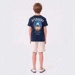 Camiseta Infantil Vingadores Estampa Frente e Costas Fakini