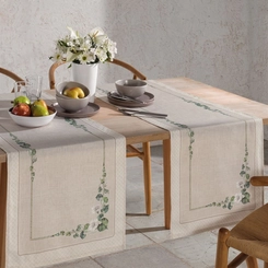 Trilho De Mesa Botânica Estampado 45 cm x 1,60 m Dohler