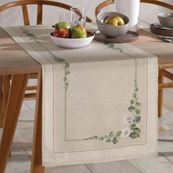 Trilho De Mesa Botânica Estampado 45 cm x 1,60 m Dohler