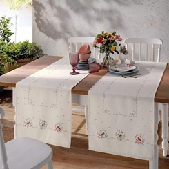 Trilho De Mesa Jardim Estampado 45 cm x 1,60 m Dohler