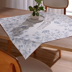 Toalha De Mesa Quadrada Ciana Estampada Dohler