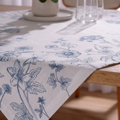 Toalha De Mesa Quadrada Ciana Estampada Dohler