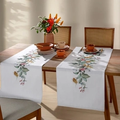 Trilho De Mesa Verena Estampado 45 cm x 1,60 m Dohler
