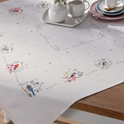 Toalha De Mesa Quadrada Jardim Estampada Dohler