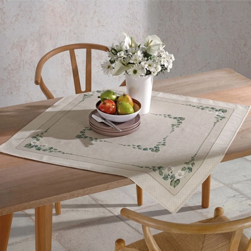Toalha De Mesa Quadrada Botânica Estampada Dohler