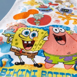 Toalha De Banho Infantil Aveludada Bob Esponja Dohler