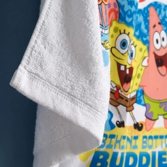 Toalha De Banho Infantil Aveludada Bob Esponja Dohler