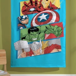 Toalha De Banho Infantil Felpuda Avengers Dohler