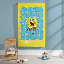 Toalha De Banho Infantil Felpuda Bob Esponja Dohler