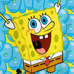 Toalha De Banho Infantil Felpuda Bob Esponja Dohler