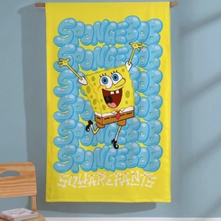 Toalha De Banho Infantil Felpuda Bob Esponja Dohler