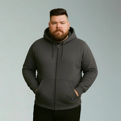 Jaqueta Masculina Moletom Básica Plus Size