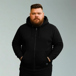 Jaqueta Masculina Moletom Básica Plus Size