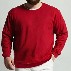 Blusa Masculina Moletom Flanelada Plus Size Básica Casual Lisa