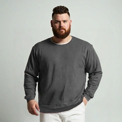 Blusa Masculina Moletom Flanelada Plus Size Básica Casual Lisa