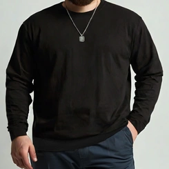 Blusa Masculina Moletom Flanelada Plus Size Básica Casual Lisa