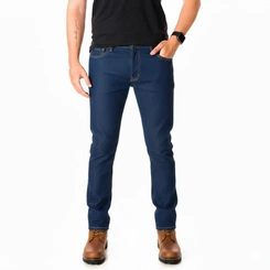 Calça Jeans Masculina Tradicional Reta Básica para Trabalho