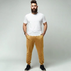 Calça Moletom Masculina Flanelada Básica Jogger