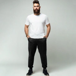 Calça Moletom Masculina Flanelada Básica Jogger