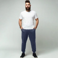 Calça Moletom Masculina Flanelada Básica Jogger