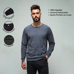 Blusa Moletom Masculino Básica Comfort