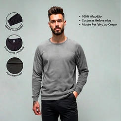 Blusa Moletom Masculino Básica Comfort