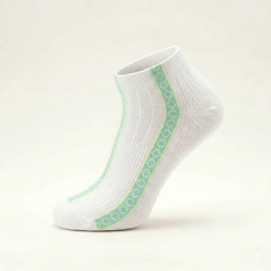Kit Meia Sapatilha Feminina 3 Pares Multicores