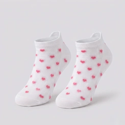 Kit Meia Sapatilha Feminina 3 Pares Multicores