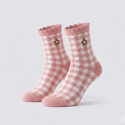 Kit Meia Feminina Cano Longo 3 Pares Estampada